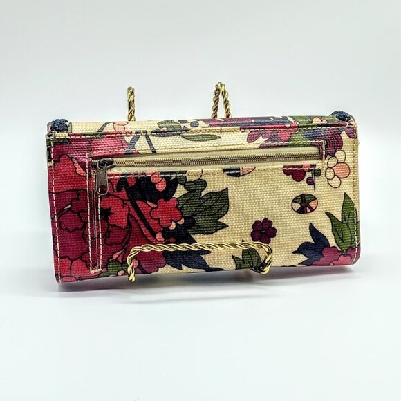 Sakroots Peace Multicolor Coated Canvas Trifold Wallet - Picture 3 of 6